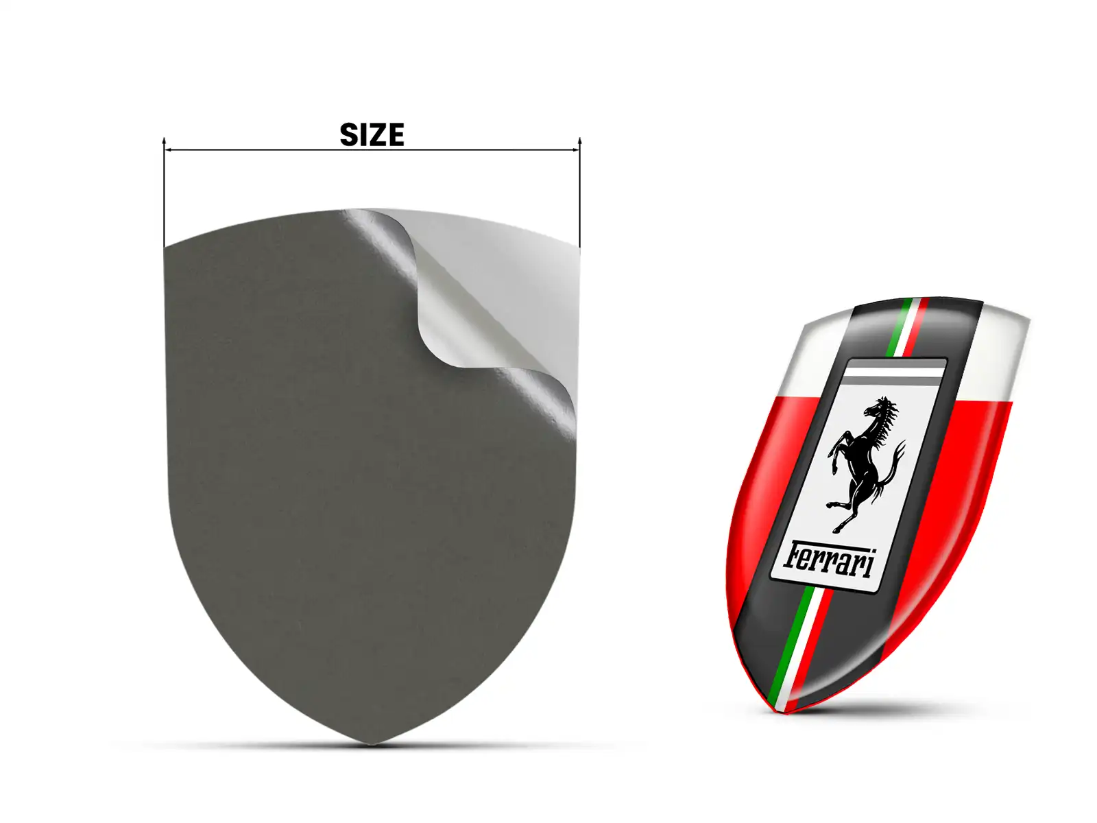 Ferrari Impresión Parachoques Estilo Premium Personalizable